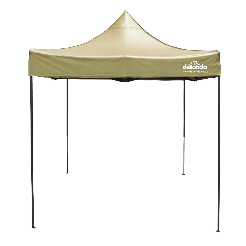 Sealey Dellonda 2x2m Pop-Up Gazebo Canopy with Water-Resistant Carry Bag, Stakes & Weight Bags - Beige Model No-DG303