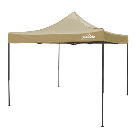 Sealey Dellonda 3x3m Pop-Up Gazebo Canopy with Water-Resistant Carry Bag, Stakes & Weight Bags - Beige Model No-DG304