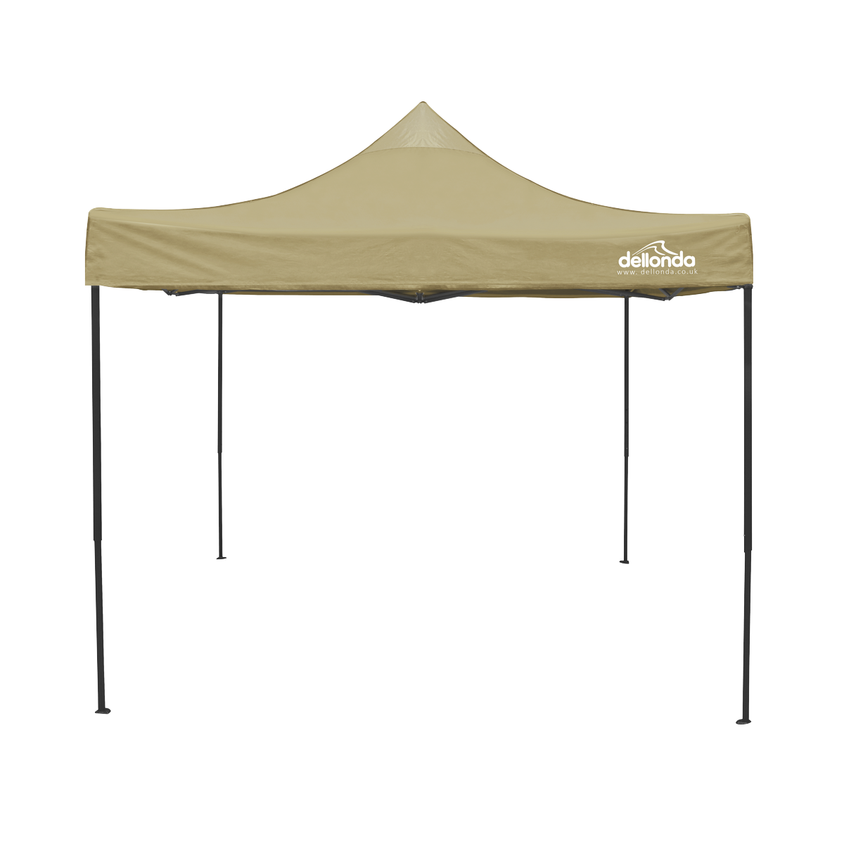 Sealey Dellonda 3x3m Pop-Up Gazebo Canopy with Water-Resistant Carry Bag, Stakes & Weight Bags - Beige Model No-DG304