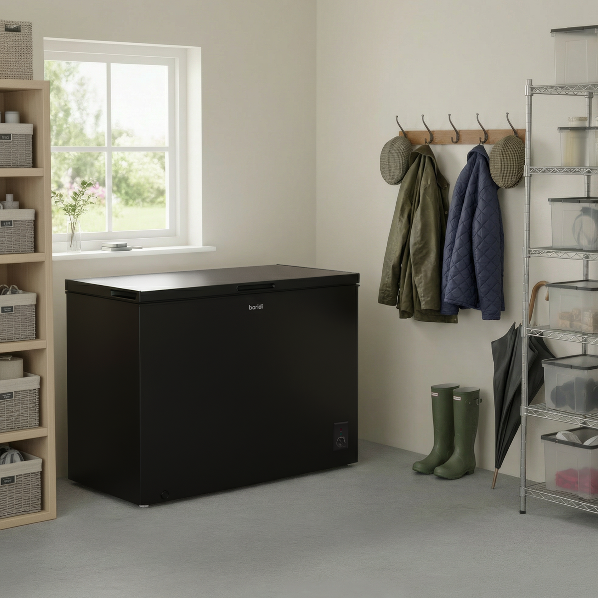 Sealey Baridi Freestanding Chest Freezer 254L Capacity - Black Model No-DH259