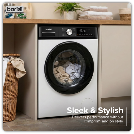 Sealey 8kg Washing Machine, Front Loading, 1400rpm Energy Rating A – White Model No-DH262