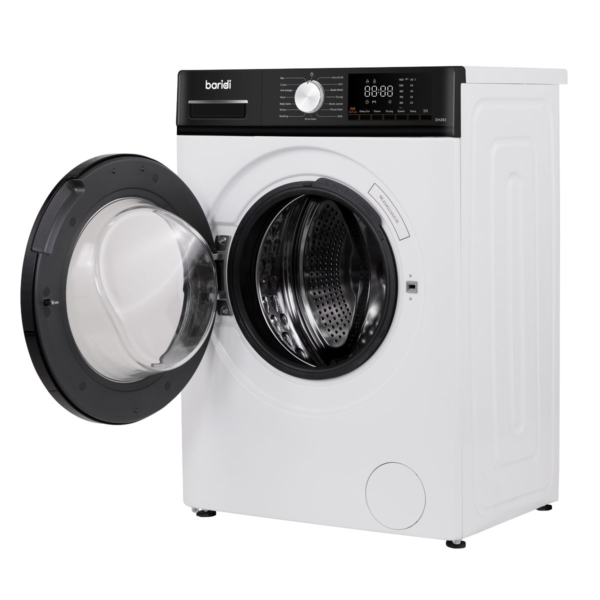 Sealey 8kg Washing Machine, Front Loading, 1400rpm Energy Rating A – White Model No-DH262