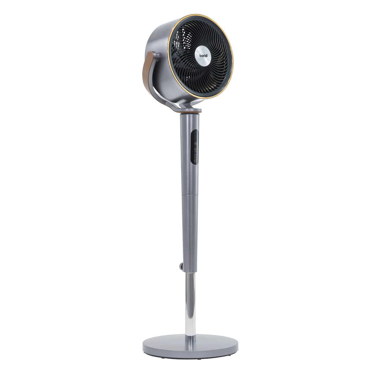 Sealey Baridi 12" Pedestal Fan with Remote Control, Back Light & 12hr Timer - Grey Model No-DH264