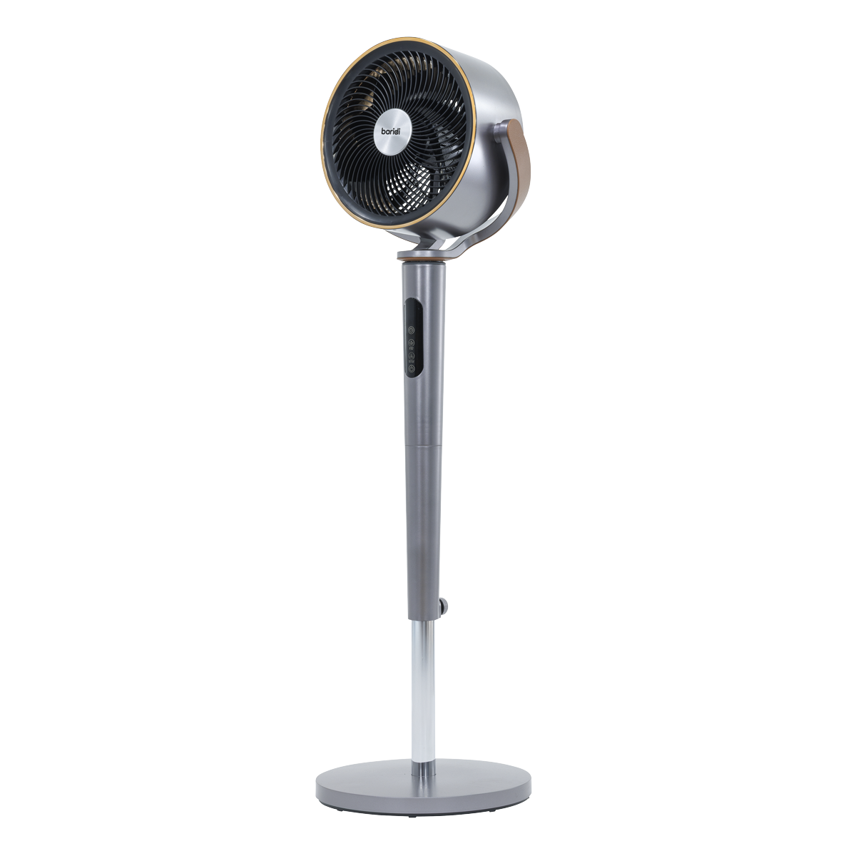 Sealey Baridi 12" Pedestal Fan with Remote Control, Back Light & 12hr Timer - Grey Model No-DH264