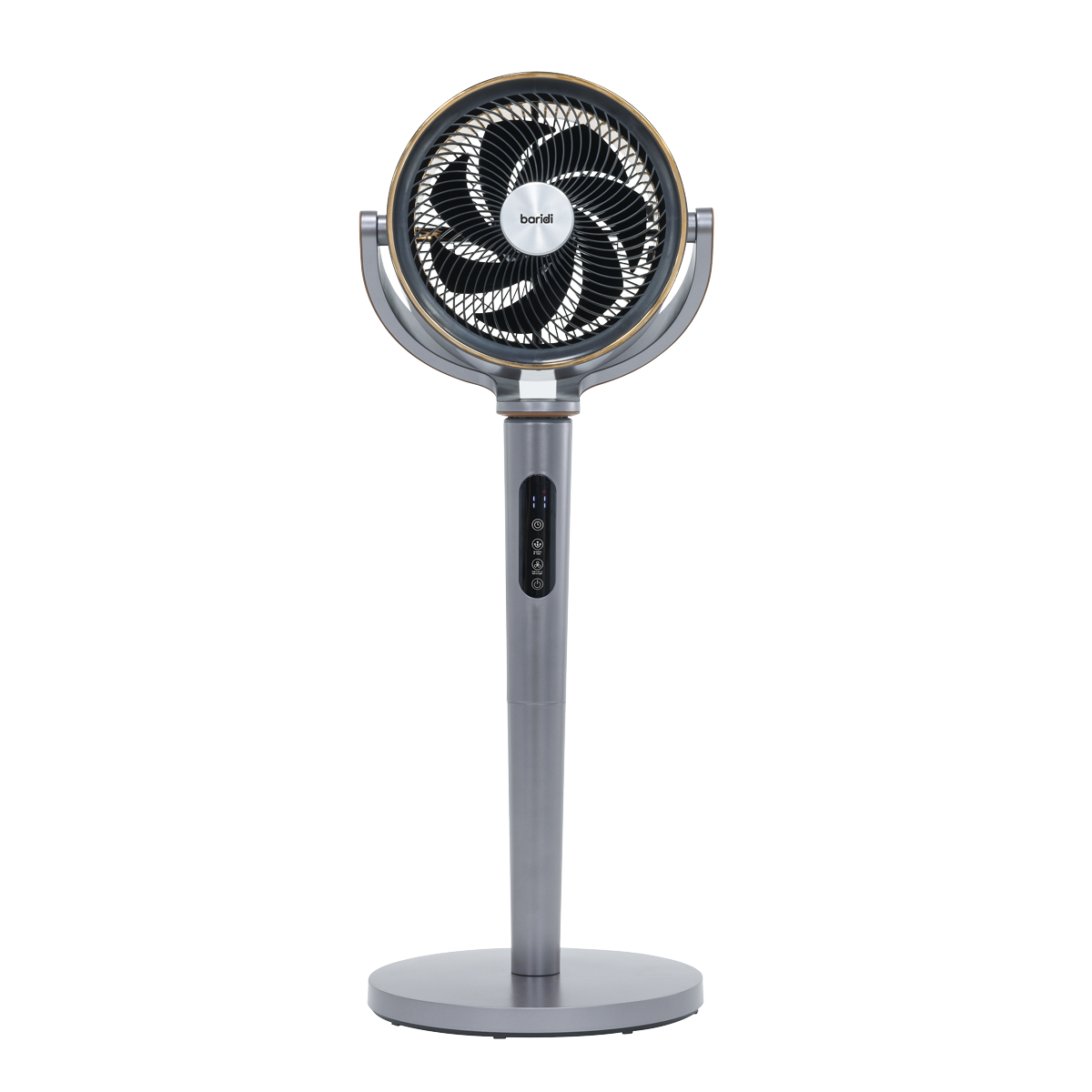 Sealey Baridi 12" Pedestal Fan with Remote Control, Back Light & 12hr Timer - Grey Model No-DH264