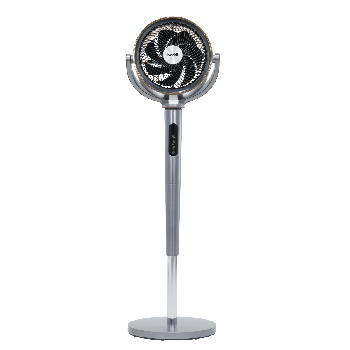 Sealey Baridi 12" Pedestal Fan with Remote Control, Back Light & 12hr Timer - Grey Model No-DH264