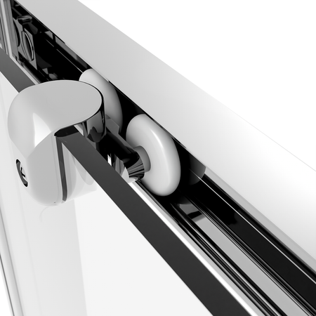 Sealey Sliding Shower Door 1000 x 1850mm, 6mm Tempered Glass, Reversible - Chrome Model No-DH292