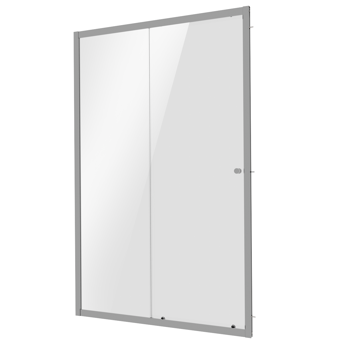Sealey Sliding Shower Door 1000 x 1850mm, 6mm Tempered Glass, Reversible - Chrome Model No-DH292