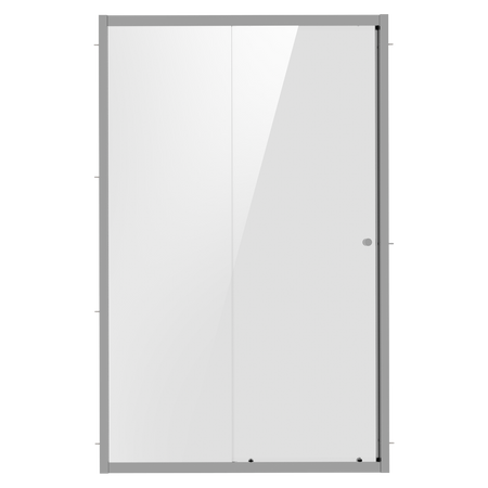 Sealey Sliding Shower Door 1000 x 1850mm, 6mm Tempered Glass, Reversible - Chrome Model No-DH292