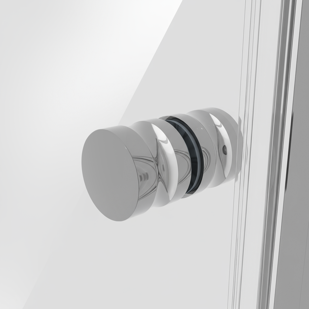 Sealey Sliding Shower Door 1200 x 1850mm, 6mm Tempered Glass, Reversible - Chrome Model No-DH294