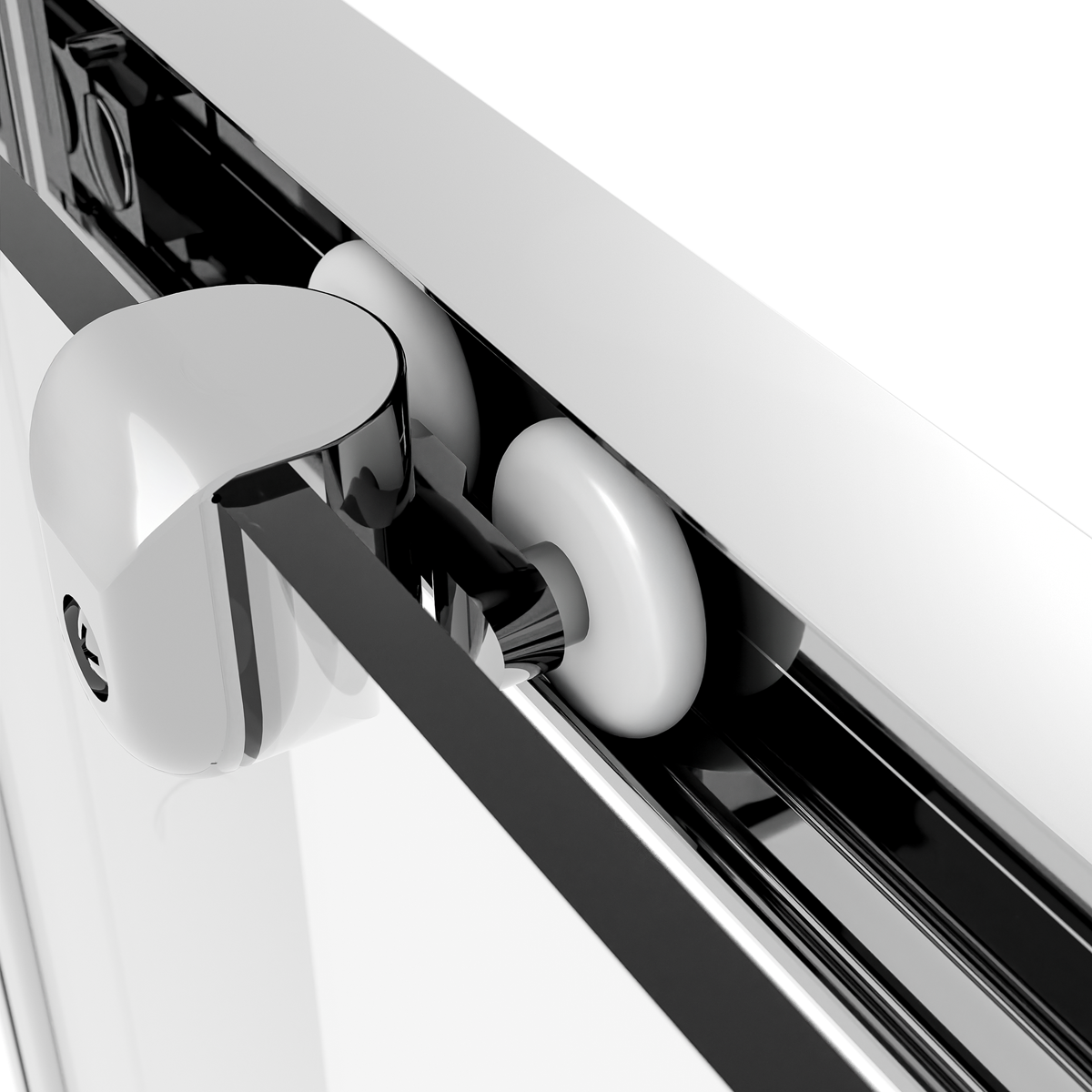 Sealey Sliding Shower Door 1200 x 1850mm, 6mm Tempered Glass, Reversible - Chrome Model No-DH294