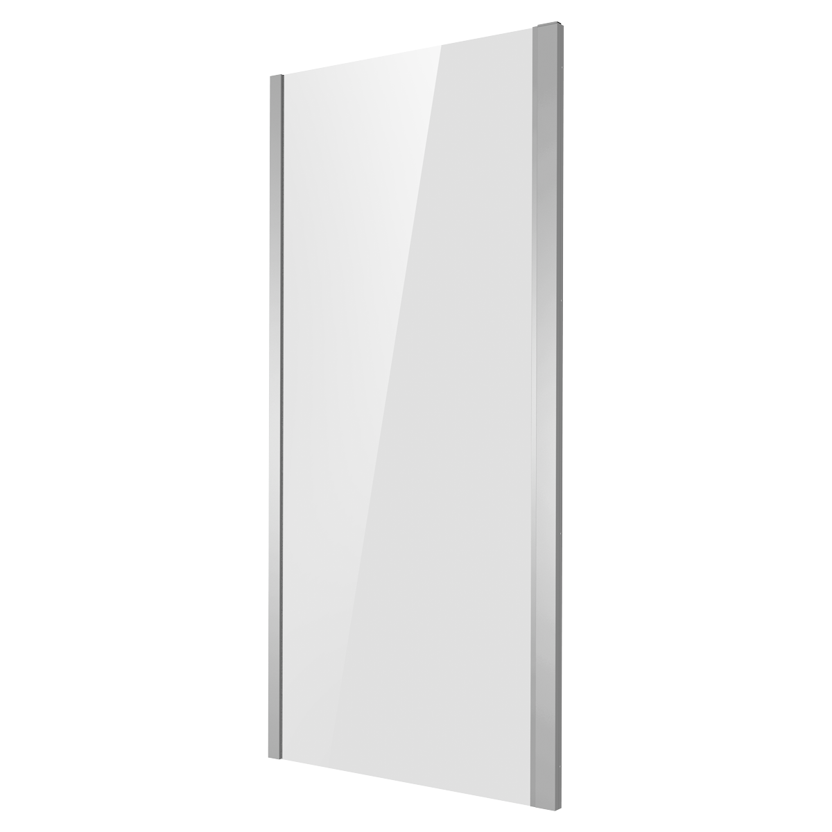 Sealey Baridi Side Panel for Sliding Shower Doors, 6mm Tempered Glass - Chrome Model No-DH296