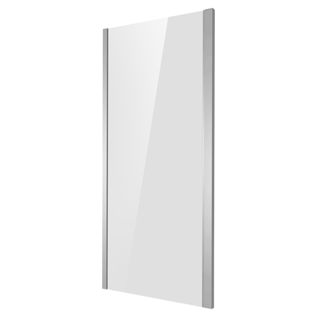 Sealey Baridi Side Panel for Sliding Shower Doors, 6mm Tempered Glass - Chrome Model No-DH296