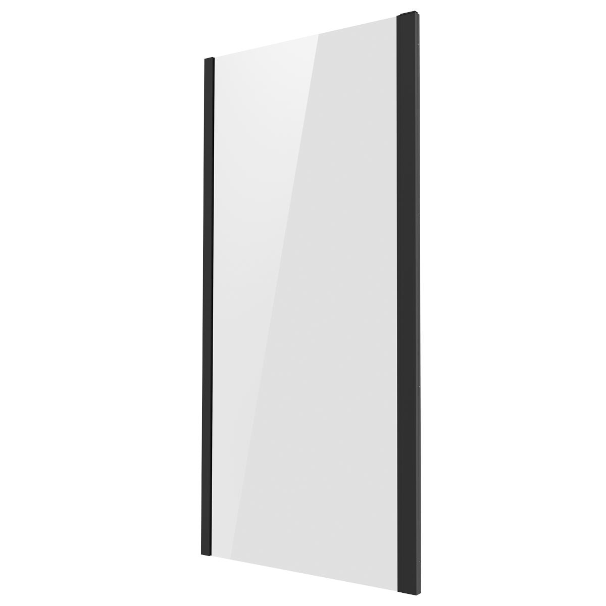 Sealey Side Panel for Sliding Shower Doors, 6mm Tempered Glass - Black Model No-DH297