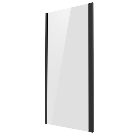 Sealey Side Panel for Sliding Shower Doors, 6mm Tempered Glass - Black Model No-DH297