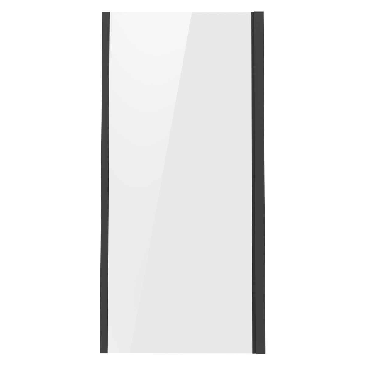 Sealey Side Panel for Sliding Shower Doors, 6mm Tempered Glass - Black Model No-DH297