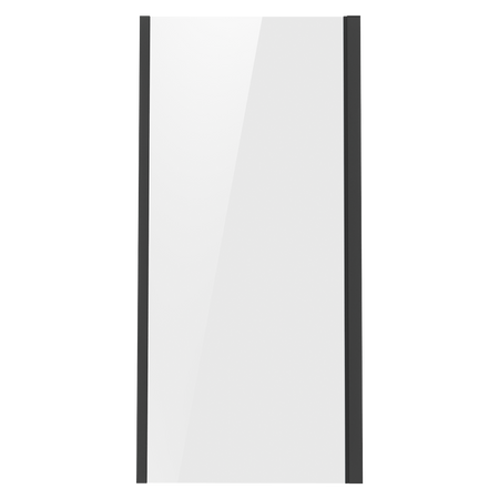Sealey Side Panel for Sliding Shower Doors, 6mm Tempered Glass - Black Model No-DH297