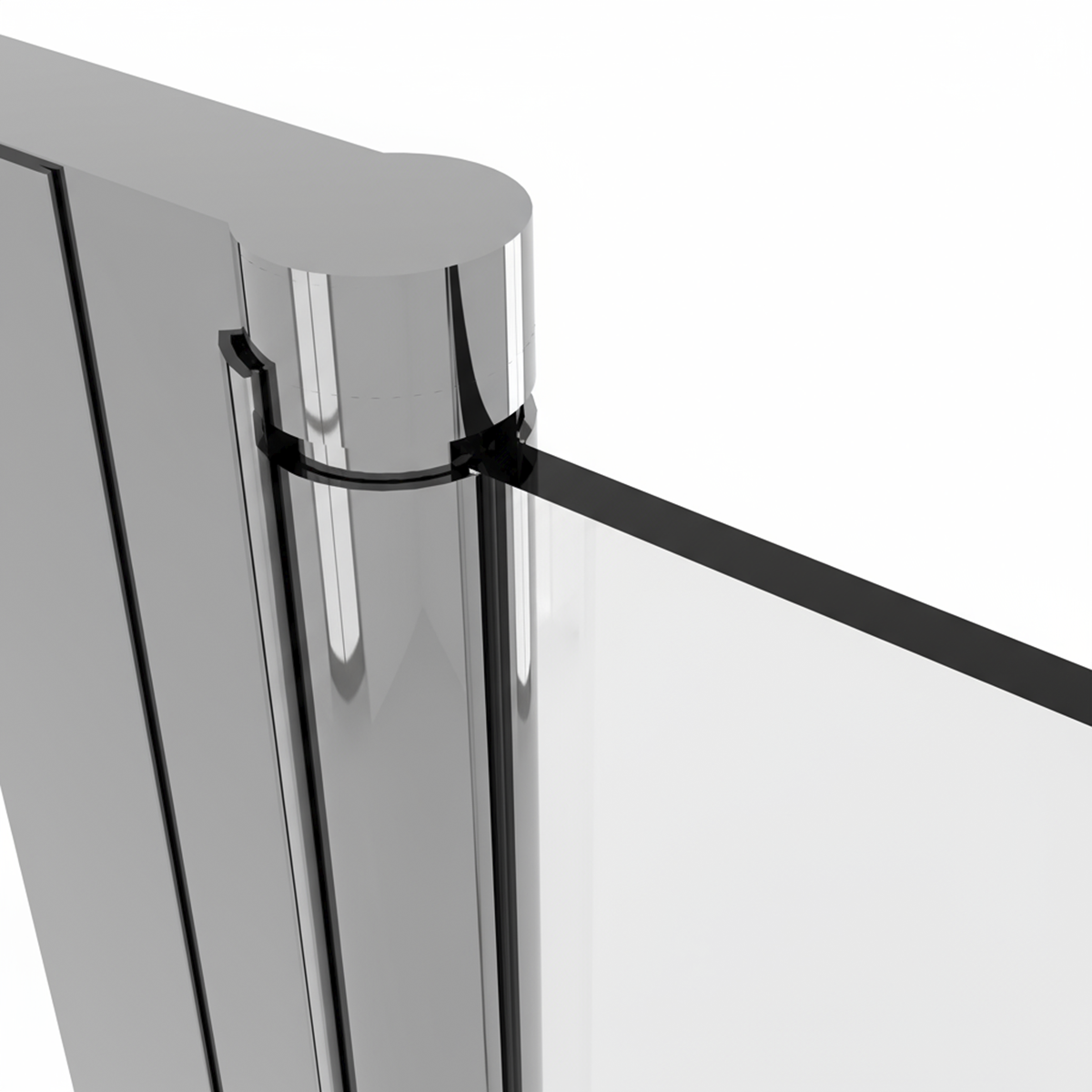 Sealey Bi-Fold Shower Door 800 x 1850mm, 6mm Tempered Glass, Reversible - Chrome Model No-DH305