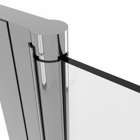 Sealey Bi-Fold Shower Door 800 x 1850mm, 6mm Tempered Glass, Reversible - Chrome Model No-DH305