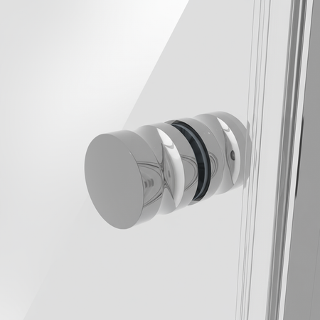 Sealey Bi-Fold Shower Door 800 x 1850mm, 6mm Tempered Glass, Reversible - Chrome Model No-DH305
