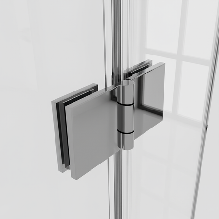 Sealey Bi-Fold Shower Door 800 x 1850mm, 6mm Tempered Glass, Reversible - Chrome Model No-DH305