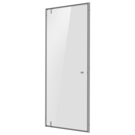 Sealey Hinged Shower Door 800 x 1850mm, 6mm Tempered Glass, Reversible - Chrome Model No-DH306