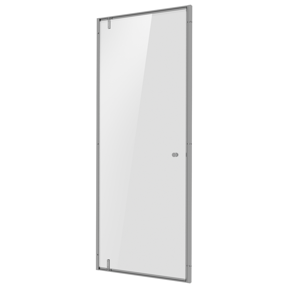 Sealey Hinged Shower Door 800 x 1850mm, 6mm Tempered Glass, Reversible - Chrome Model No-DH306