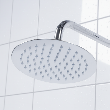 Sealey Thermostatic Shower Mixer Set, 20cm Round Head, Adjustable Rail - Chrome Model No-DH314