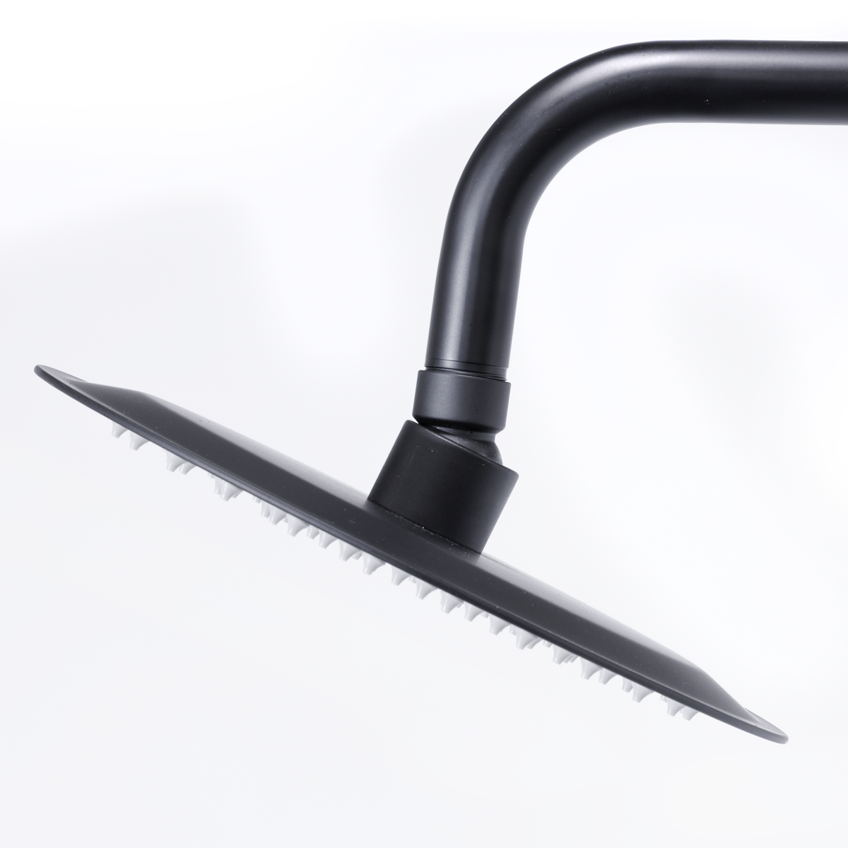 Sealey Thermostatic Shower Mixer Set, 20cm Round Head, Adjustable Rail - Black Model No-DH315