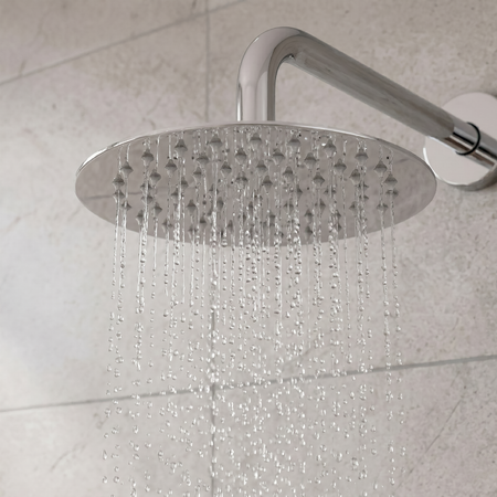 Sealey Concealed Thermostatic Shower Set 20cm Round Head & Hand Shower - Chrome Model No-DH318