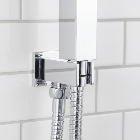 Sealey Concealed Thermostatic Shower Set 20 x 20cm Square Head & Hand Shower - Chrome Model No-DH320