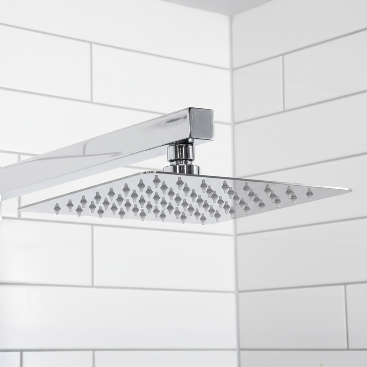 Sealey Concealed Thermostatic Shower Set 20 x 20cm Square Head & Hand Shower - Chrome Model No-DH320