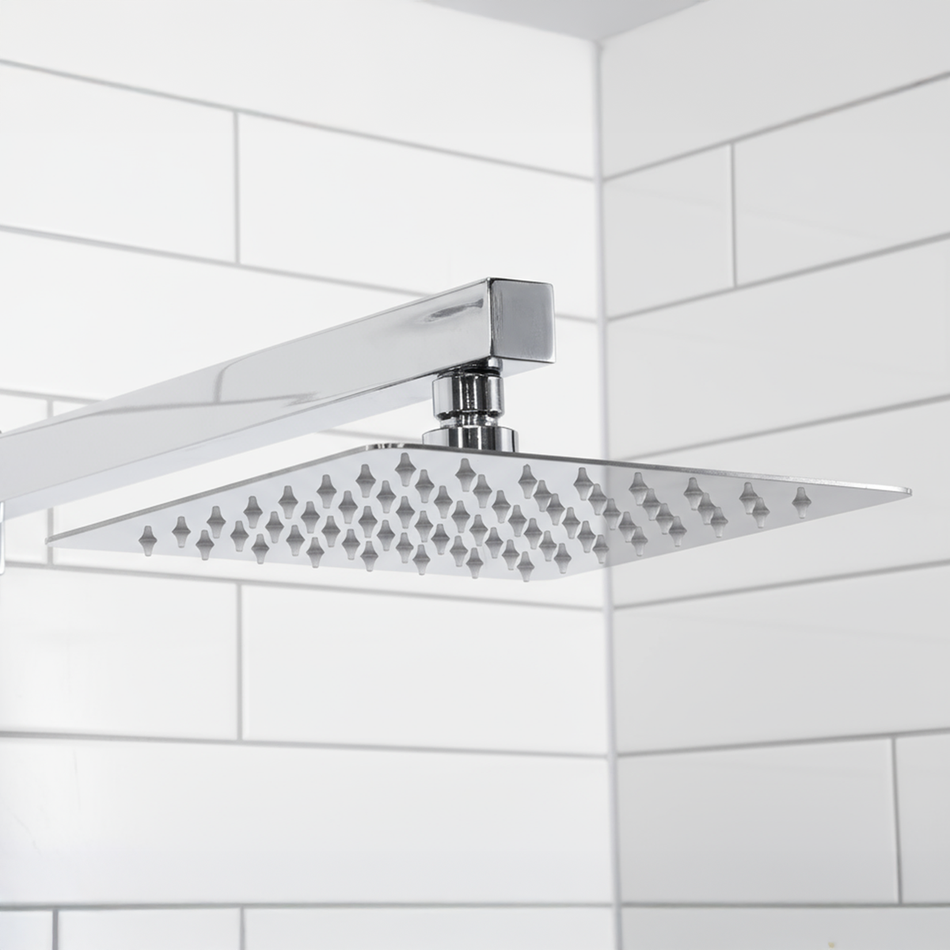 Sealey Concealed Thermostatic Shower Set 20 x 20cm Square Head & Hand Shower - Chrome Model No-DH320