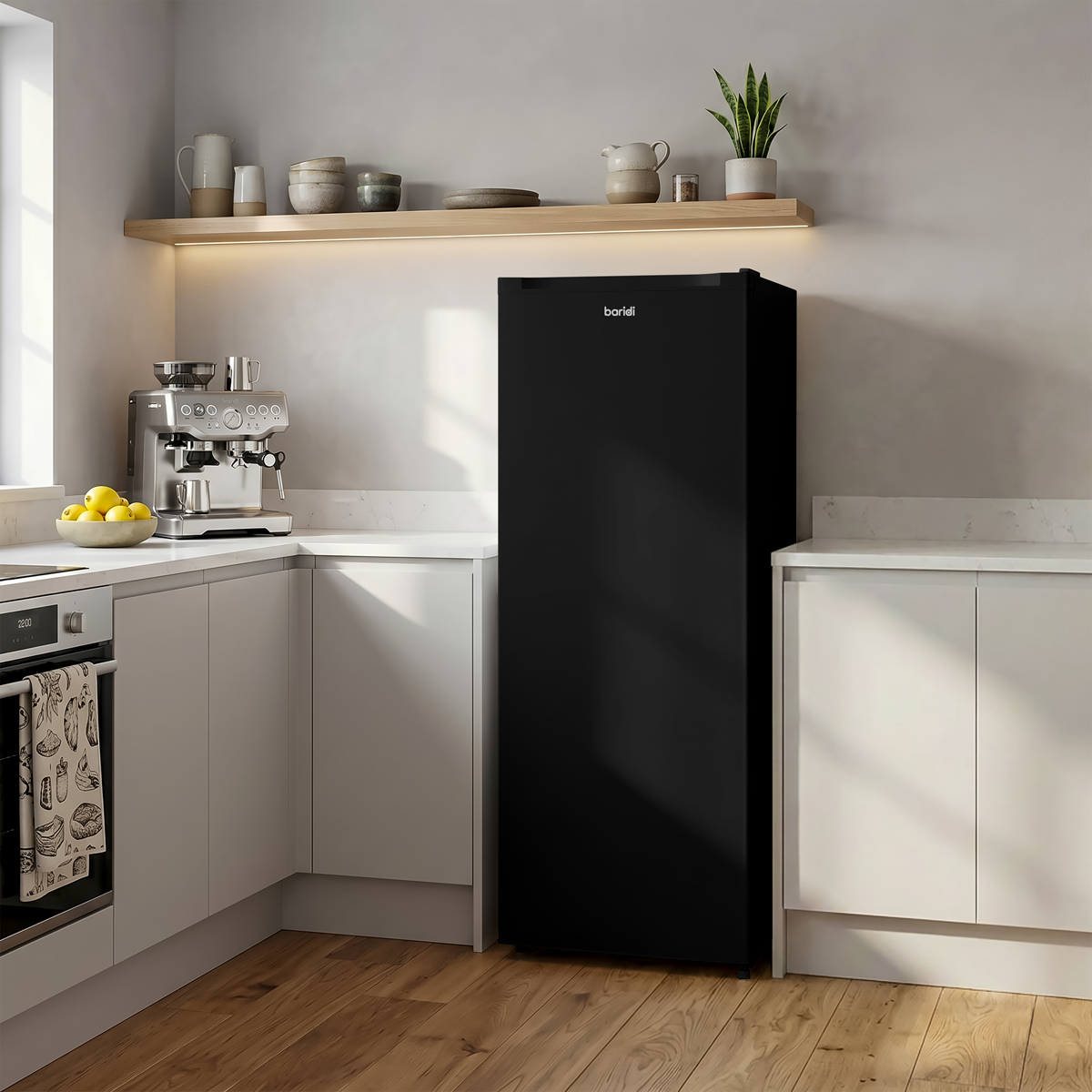 Sealey Baridi Freestanding Larder Fridge 241L – Black Model No-DH323