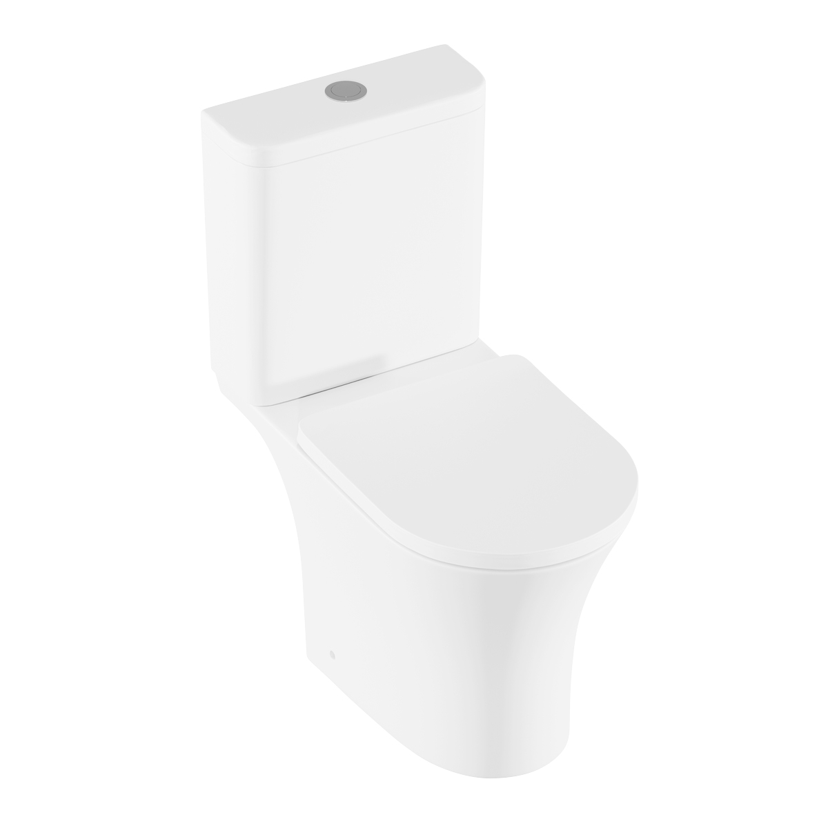 Sealey Baridi Close-Coupled Toilet with Soft Close Seat, Dual Flush Cistern & Rimless Flush – White Model No-DH332