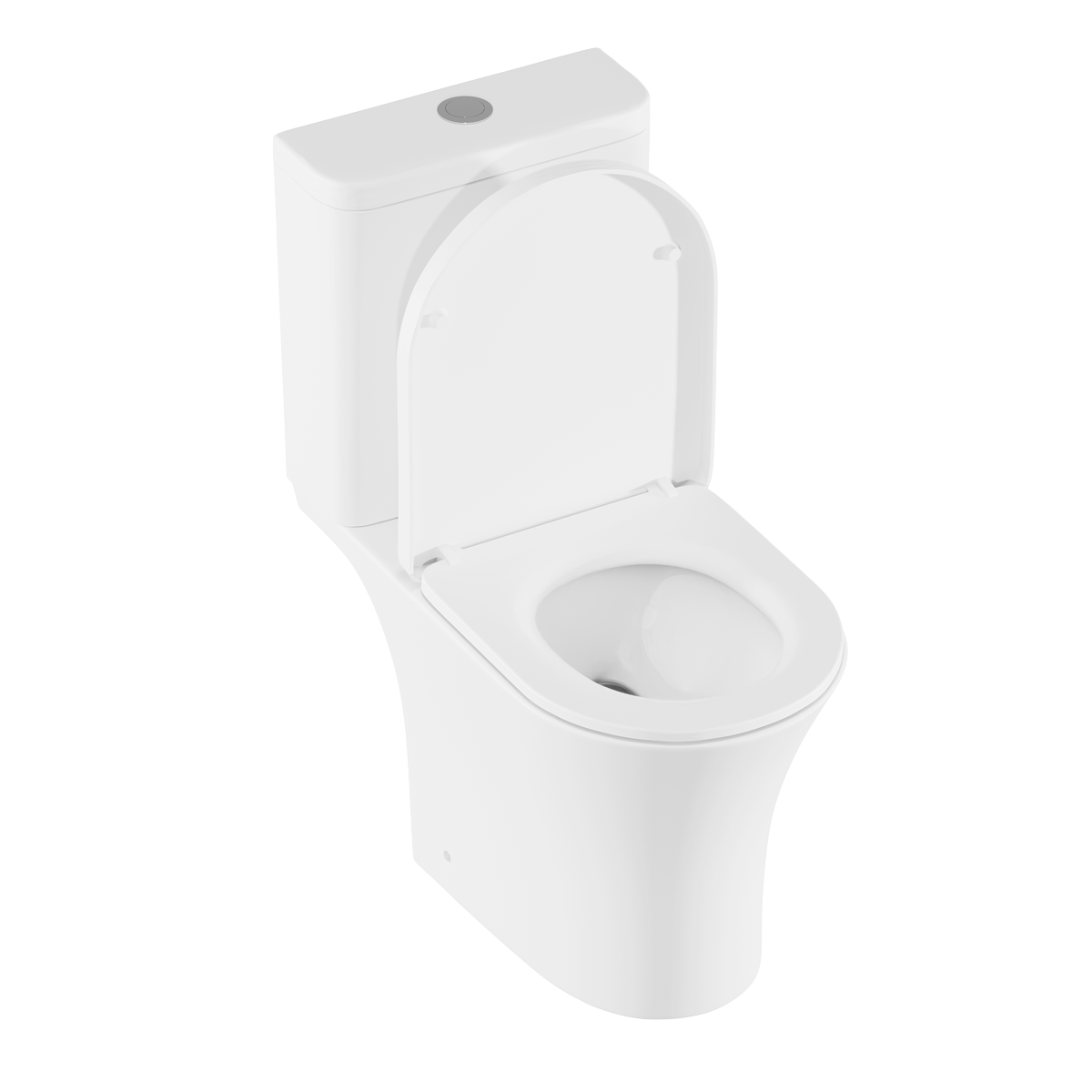 Sealey Baridi Close-Coupled Toilet with Soft Close Seat, Dual Flush Cistern & Rimless Flush – White Model No-DH332
