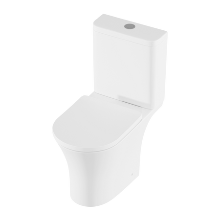 Sealey Baridi Close-Coupled Toilet with Soft Close Seat, Dual Flush Cistern & Rimless Flush – White Model No-DH332