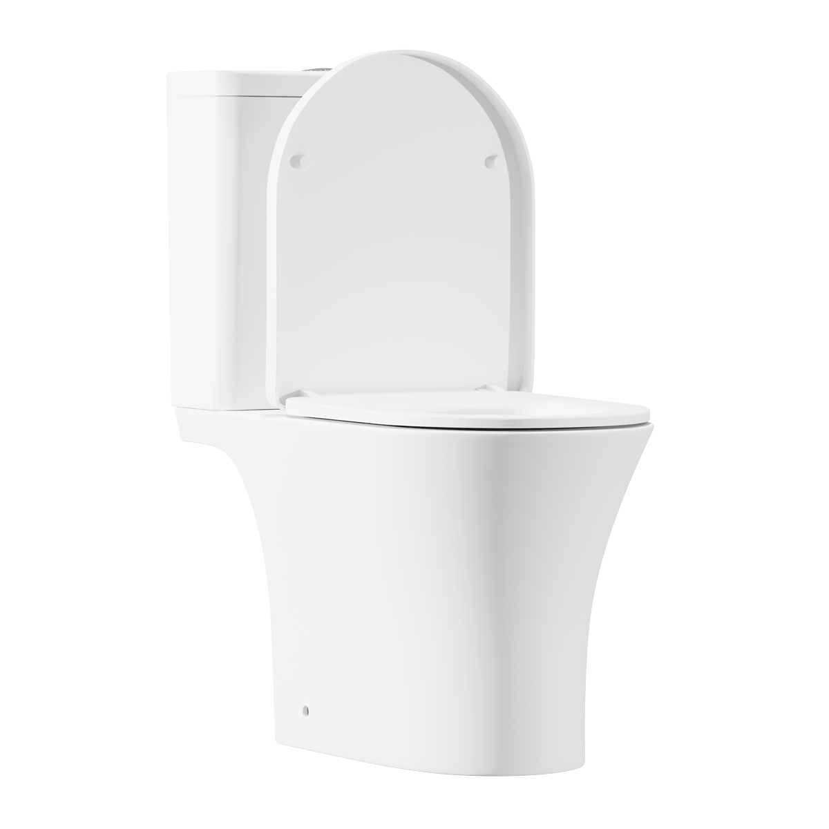 Sealey Baridi Close-Coupled Toilet with Soft Close Seat, Dual Flush Cistern & Rimless Flush – White Model No-DH332