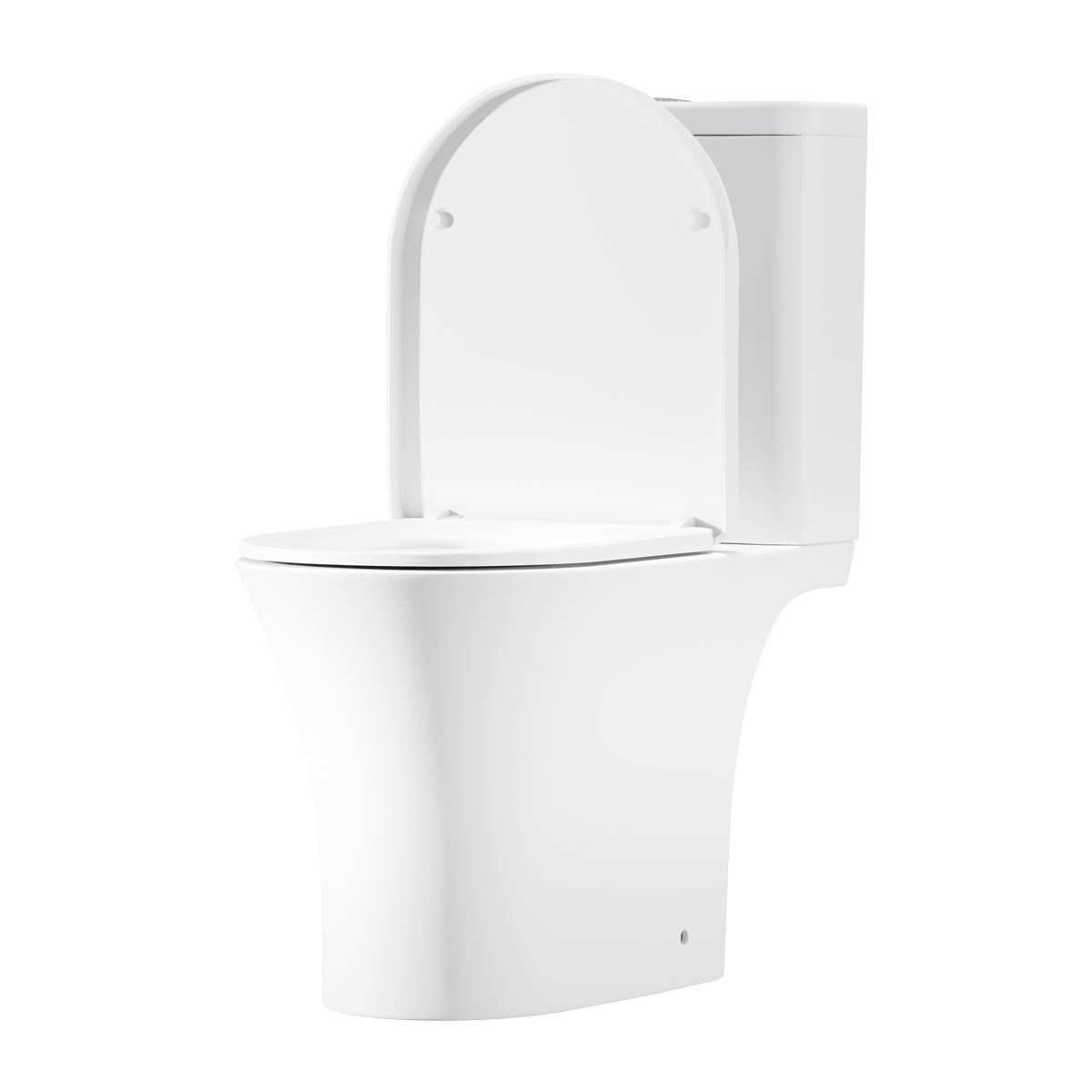 Sealey Baridi Close-Coupled Toilet with Soft Close Seat, Dual Flush Cistern & Rimless Flush – White Model No-DH332