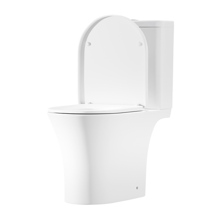 Sealey Baridi Close-Coupled Toilet with Soft Close Seat, Dual Flush Cistern & Rimless Flush – White Model No-DH332