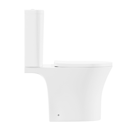 Sealey Baridi Close-Coupled Toilet with Soft Close Seat, Dual Flush Cistern & Rimless Flush – White Model No-DH332