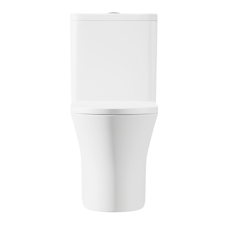 Sealey Baridi Close-Coupled Toilet with Soft Close Seat, Dual Flush Cistern & Rimless Flush – White Model No-DH332