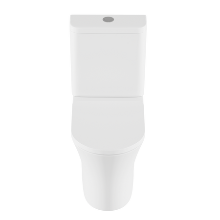 Sealey Baridi Close-Coupled Toilet with Soft Close Seat, Dual Flush Cistern & Rimless Flush – White Model No-DH332