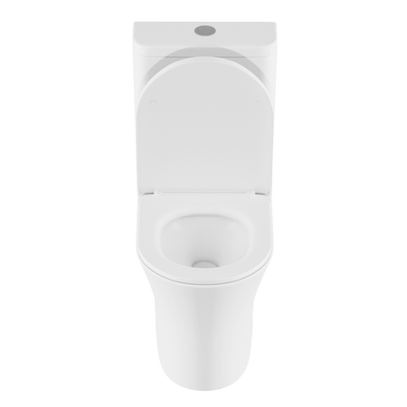 Sealey Baridi Close-Coupled Toilet with Soft Close Seat, Dual Flush Cistern & Rimless Flush – White Model No-DH332