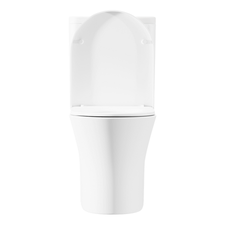 Sealey Baridi Close-Coupled Toilet with Soft Close Seat, Dual Flush Cistern & Rimless Flush – White Model No-DH332