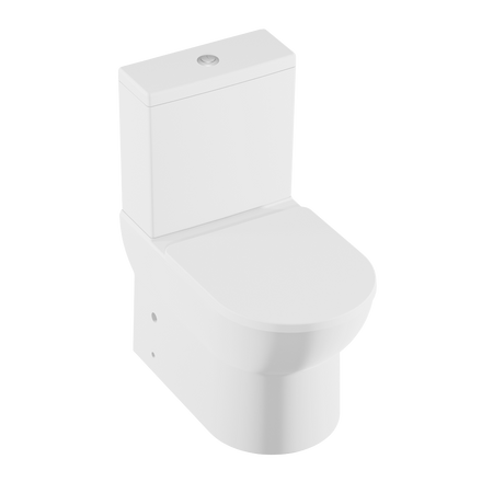 Sealey Baridi Close-Coupled Toilet with Soft Close Seat, Dual Flush Cistern & Rimless Flush – White Model No-DH333
