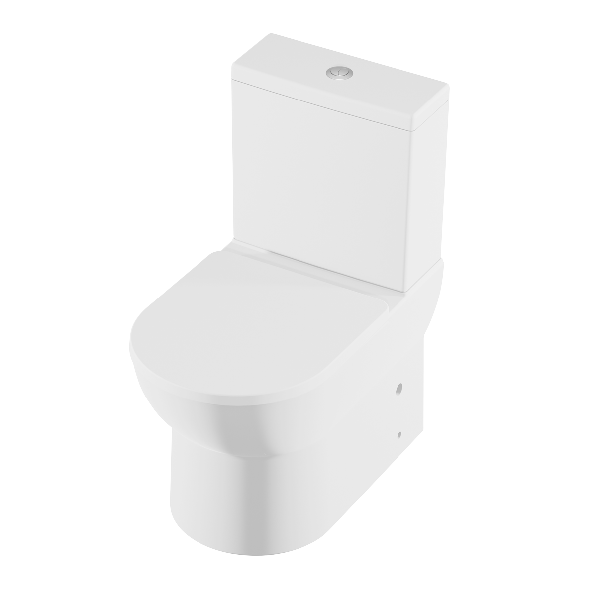 Sealey Baridi Close-Coupled Toilet with Soft Close Seat, Dual Flush Cistern & Rimless Flush – White Model No-DH333