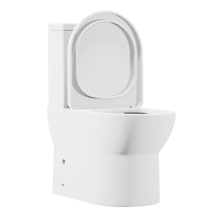 Sealey Baridi Close-Coupled Toilet with Soft Close Seat, Dual Flush Cistern & Rimless Flush – White Model No-DH333