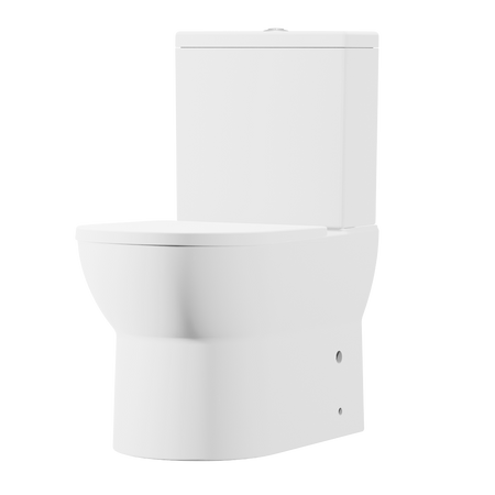 Sealey Baridi Close-Coupled Toilet with Soft Close Seat, Dual Flush Cistern & Rimless Flush – White Model No-DH333