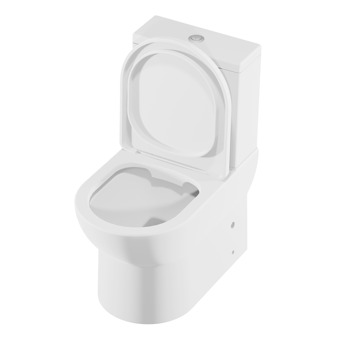 Sealey Baridi Close-Coupled Toilet with Soft Close Seat, Dual Flush Cistern & Rimless Flush – White Model No-DH333